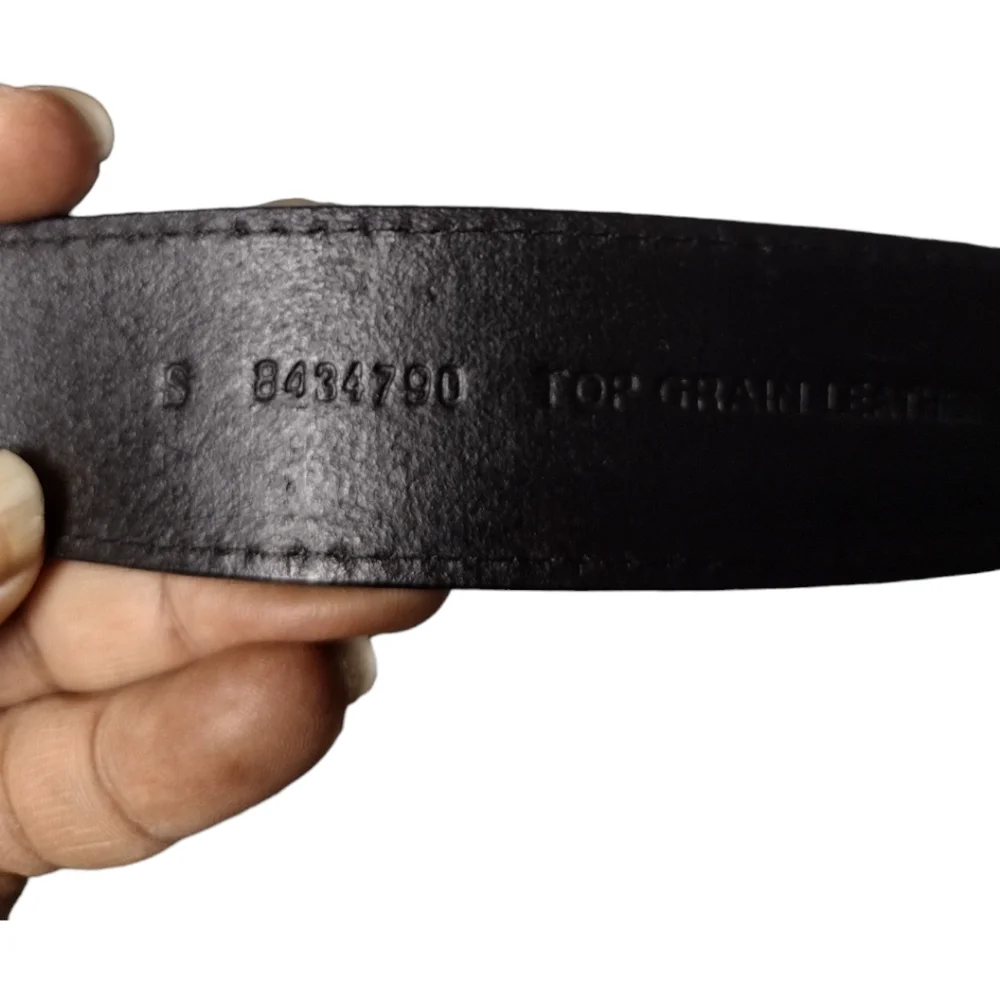 Roper Rhinestone Snap On Buckle Tooled Leather Belt